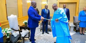 Diplomatie : Quatre nouveaux ambassadeurs dont ceux de la Grande-Bretagne et du Sénégal présentent leurs lettres de créance au Président Felix Tshisekedi
