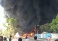 Likasi : Un incendie à la station KORRIDOR sur la route Lubumbashi cause plusieurs dégâts matériels