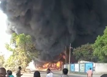 Likasi : Un incendie à la station KORRIDOR sur la route Lubumbashi cause plusieurs dégâts matériels