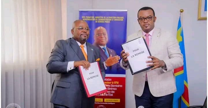 Fonction Publique: Jean-Pierre Lihau signe l’arrêté portant agrément du cadre et structures organiques du Secrétariat général du Budget