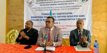 Fonction publique : Jean-Pierre Lihau au Kasai-Oriental lance la 2eme vague du processus de rattrapage d&rsquo;identification biométrique des agents de l&rsquo;État