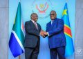 Coopération: tête-à-tête entre le Président Sud-Africain Cyril Ramaphosa et Félix Tshisekedi en marge des travaux de la grande commission RDC-Afrique du Sud