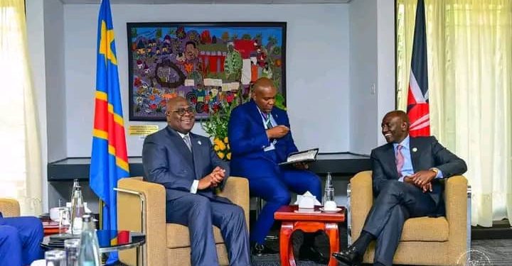 Kenya : Le Président Félix Tshisekedi et son homologue William Ruto ont examiné la situation sécuritaire dans l’Est de la RDC