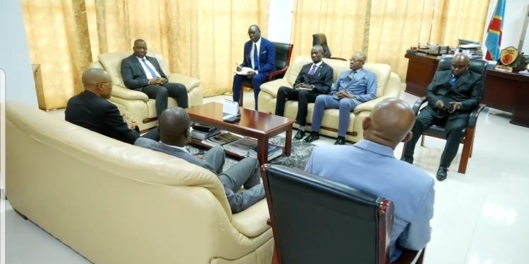 Haut-Katanga : En perspective de la création de la sous juridiction du Conseil d’Etat, le vice-gouverneur reçoit les desideratas de la délégation venue de Kinshasa