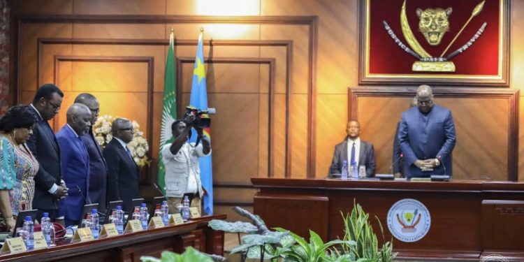 104ème Conseil des Ministres : Le Chef de l’Etat Félix Tshisekedi fait observer une minute de silence en mémoire de Cherubin Okende