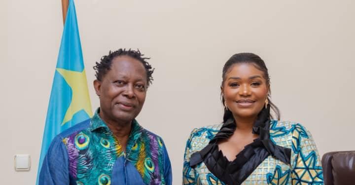 Fonds de Promotion Culturelle : plusieurs projets sectoriels au cœur des échanges entre la Dg Barbara Kanam et l’artiste Lokua Kanza