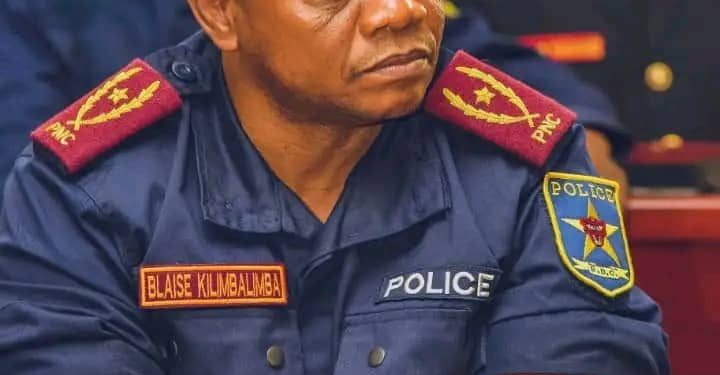 Le général Blaise Kilimbalimba aux policiers : « Nous avons trouvé une ville de Kinshasa terrorisée par la peur . Nous travaillons sur ça»