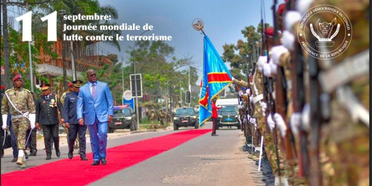 Journée de lutte contre le terrorisme : «Soyez convaincus que ce combat que nous livrons au quotidien ira jusqu’à la victoire finale » (Felix Tshisekedi)