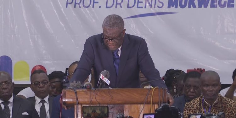 Elections en RDC : Le prix Nobel Denis Mukwege annonce officiellement sa candidature à la Présidence de la République