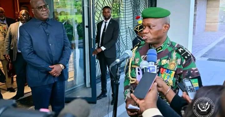 Elections-2023 :« Je souhaite que les élections se déroulent dans la paix sociale en RDC » (le général Brice Oligui Nguema)