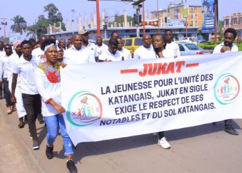 Lubumbashi : l’association jeunesse Katangaise organise une marche de soutien à « la notabilité Katangaise » après l’agression de M. Nzangula