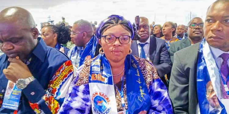 Congrès de l’Union Sacrée: la Gouverneure ai Julie Kalenga désignée Vice-Présidente nationale du Présidium