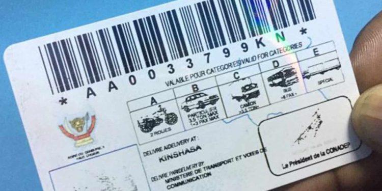 RDC : le prix du permis de conduire fixé entre 38 et 99 dollars américains (Arrêté Interministériel)