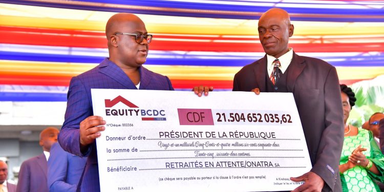 Kinshasa : Félix Tshisekedi présent à la cérémonie de mise en retraite de plus de 1250 agents de l’ONATRA