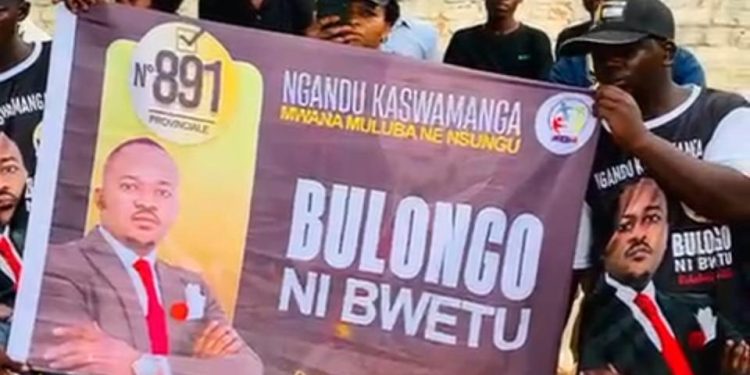 Lubumbashi : « Bulongo ni bwetu, la terre nous appartient », le candidat député provincial N°891 Ngandu Kaswamanga explique son slogan à ses électeurs , voici les détails