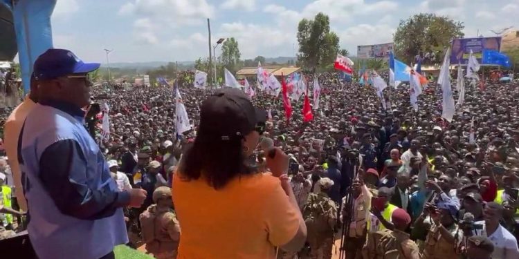 Campagne à Mahagi : Félix Tshisekedi promet de mettre fin à l’insécurité dans la partie Est du pays