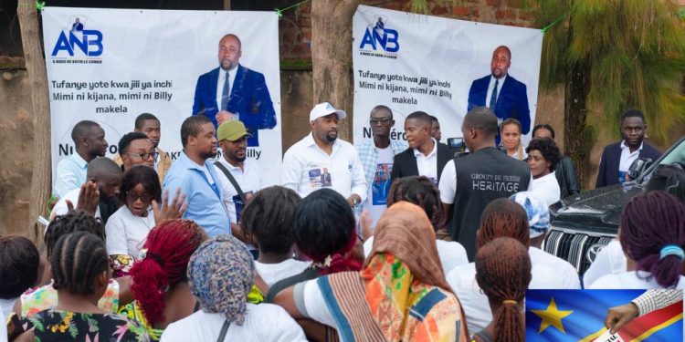 Lubumbashi : Le candidat député provincial Nº821 Billy Makela encourage les mamans du marché karavia à s’investir encore plus dans l’entrepreneuriat