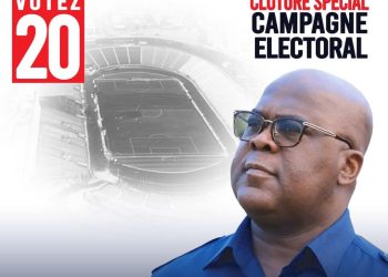 RDC : Le candidat Président de la République Felix Tshisekedi annoncé ce lundi 18 décembre au stade Tata Raphaël à Kinshasa
