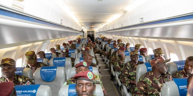 Guerre à l’Est : près de 89 derniers militaires du contingent kényan de la Force régionale de l’EAC ont quitté le sol congolais