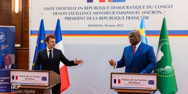 Emmanuel Macron à Felix Tshisekedi : «Votre réélection à la présidence de la RDC vous permet d’approfondir la transition engagée depuis 2019 »