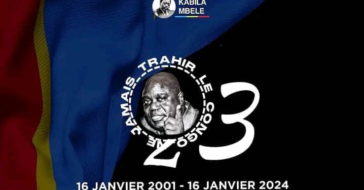 23 ans après l’assassinat de Laurent Désiré Kabila : Un culte d’action de grâce est prévu ce mardi 16 janvier à la Cathédrale du Centenaire (Communiqué)