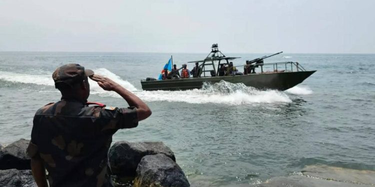 RDC : L’armée dotée de deux bateaux militaires pour surveiller le Lac Kivu (officiel)