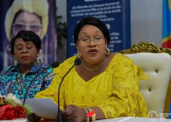 8 mars 2024 : La ministre du genre Mireille Masangu invite la population locale à poser un geste de solidarité en faveur des compatriotes de l’Est