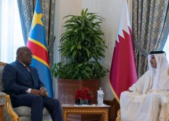 RDC-Qatar : Le Président Tshisekedi en tête-à-tête avec son Altesse Cheikh Tamim Bin Hamad, à Doha