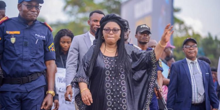 08 mars au Kasaï-Oriental : La journée a été célébrée à Miabi en présence de la Gouverneure ai Julie Kalenga