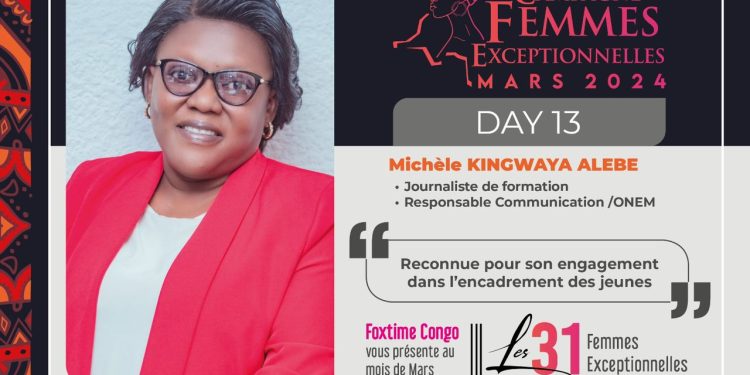 Michèle KINGWAYA ALEBE : Femme Exceptionnelle engagée dans l’encadrement des jeunes