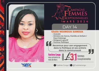 Gisèle Ngungua Sangua : Avocate, Ministre du Genre , Famille et Enfant du Haut-Katanga , Une Femme Exceptionnelle au service de la Communauté