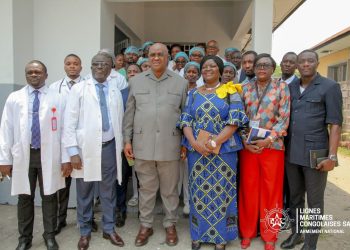 LMC : Le personnel du Centre Médical la Marine de Limete réconforté par la visite du Directeur Général Jean-Claude Mukendi