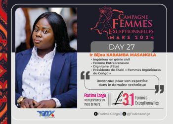KABAMBA MASANGILA Bijou : Femme exceptionnelle engagée dans le domaine technique