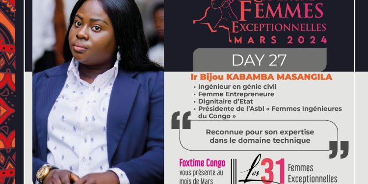 KABAMBA MASANGILA Bijou : Femme exceptionnelle engagée dans le domaine technique