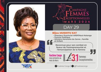 Bijou MUSHITU KAT N’FUND : Femme exceptionnelle qui encourage les jeunes à se lancer dans l’entrepreneuriat