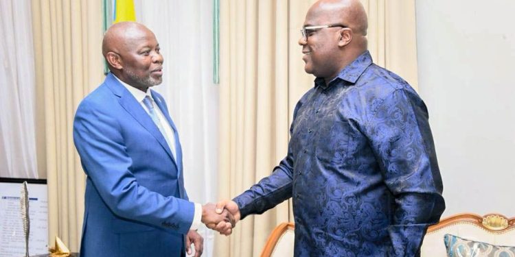 Assemblée nationale : investi Candidat President de l’Union Sacrée , Vital Kamerhe a été reçu par Félix Tshisekedi