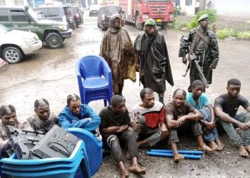 Nord-Kivu: 9 présumés voleurs et criminels à main armée présentés à la presse à Goma
