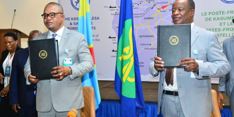 Coopération : La RDC et la Zambie en réflexion pour trouver des solutions aux problèmes des transporteurs et les chauffeurs au poste frontière de Kasumbalesa