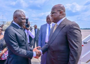 Diplomatie : Le Président Felix Tshisekedi vient d’arriver dans la ville d’Oyo en République du Congo, pour une visite de travail