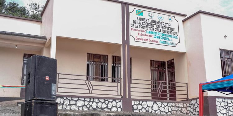 Nord-Kivu : La MONUSCO dote le Service de Protection Civile d’un nouveau bureau administratif