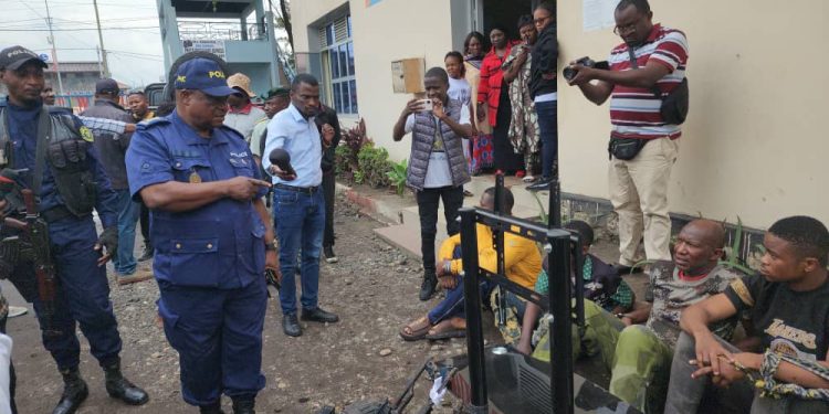 Nord-Kivu : 7 présumés bandits dont une femme arrêtés par les services de sécurité à Goma