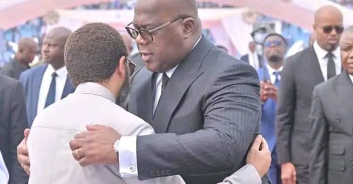 RDC : Le Président Felix Tshisekedi a rendu les derniers hommages à Blanche Odia Kandolo, épouse du pasteur Marcello Tunasi