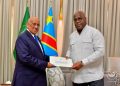 Diplomatie : Un Émissaire du Président djiboutien échange avec Felix Tshisekedi sur les élections au Parlement de l’Union Africaine
