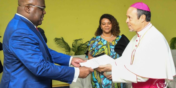 Le nouveau Nonce Apostolique : « J’implore du bon Dieu l’abondance de ses bénédictions pour toute la RDC, pour ses autorités et pour tout le peuple de ce beau et grand pays »