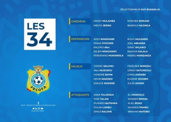 Éliminatoires CAN-U20/2024 : Voici les léopards sélectionnés pour un stage prévu au Centre KURARA (Document)