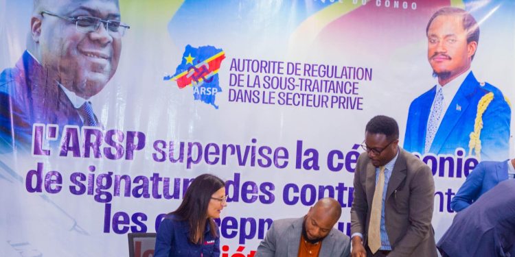 ARSP-KAMOA : 12 Contrats de sous-traitance signés par les entrepreneurs congolais