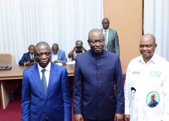 Présidence du Bureau définitif du sénat : Augustin Kabuya a accompagné le candidat de l’UDPS, AFANI IDRISSA pour déposer sa candidature, sous une vive tension