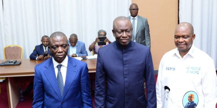 Présidence du Bureau définitif du sénat : Augustin Kabuya a accompagné le candidat de l’UDPS, AFANI IDRISSA pour déposer sa candidature, sous une vive tension