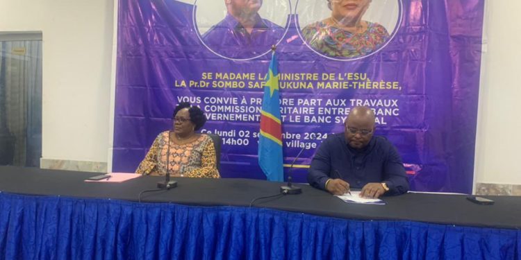 RDC : Le gouvernement central en pourparlers avec le banc syndical de l’Enseignement Supérieur, pour une rentrée académique apaisée