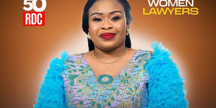 RDC : Gisèle NGUNGUA SANGUA sélectionnée parmi les 50 femmes juristes les plus influentes du pays
